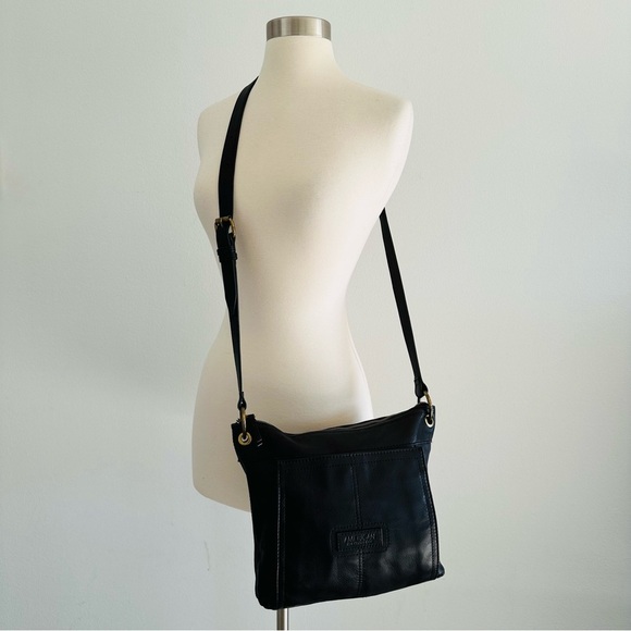 NEW American Leather Co. Black Leather Bag - Picture 2 of 7